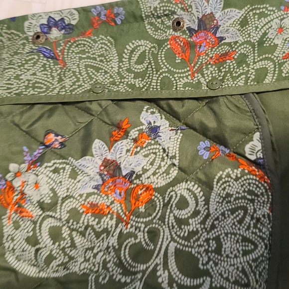 NWOT Desigual Women's Green Embroidery Long sleeve Hooded Spring Parka(Sz L) - Picture 12 of 16